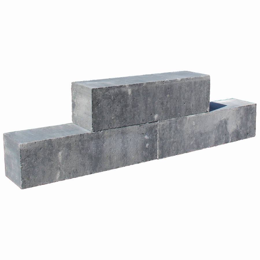 Classico Block 45x12,5x12,5cm grijs/zwart