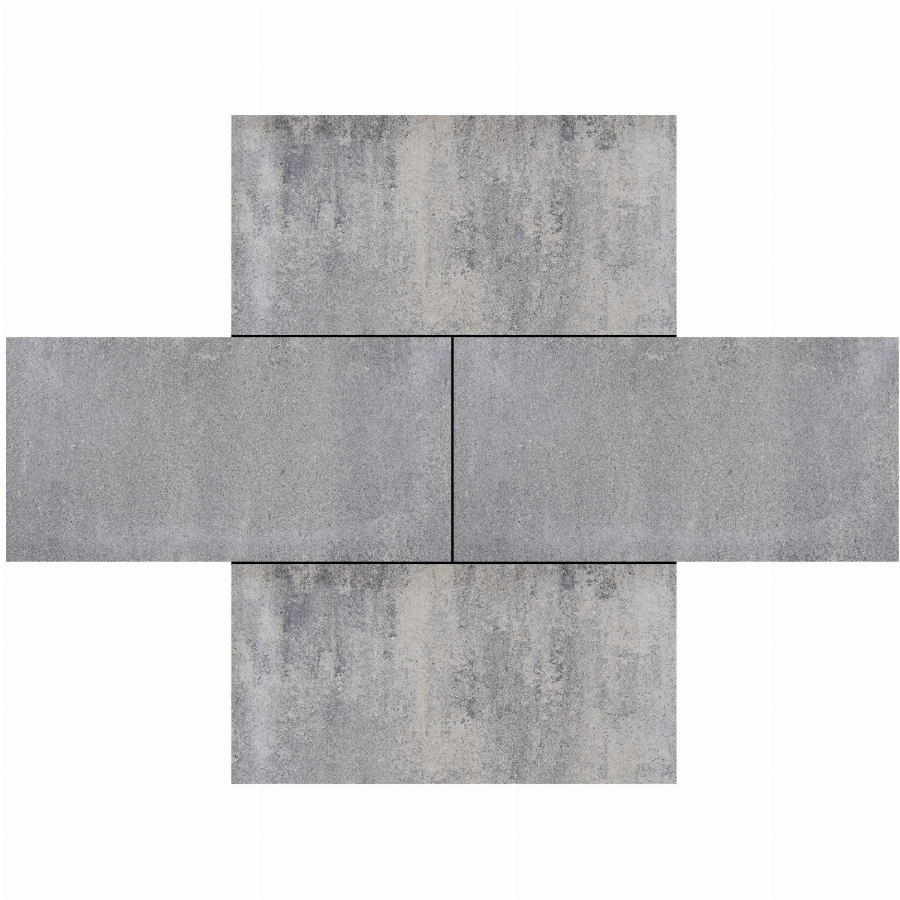 Fortress Tiles 30x60x6cm sark grijs/zwart