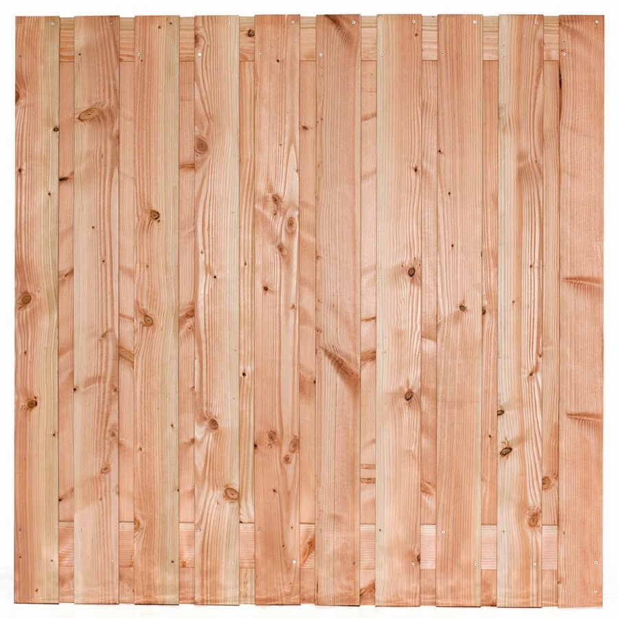 Gardenlux douglas scherm 21 planks/16mm geschaafd/onbehandeld/RVS geschroefd 180x180cm Lima