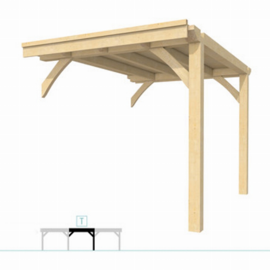 Gardenlux uitbreidingsmodule 250x330cm onbehandeld