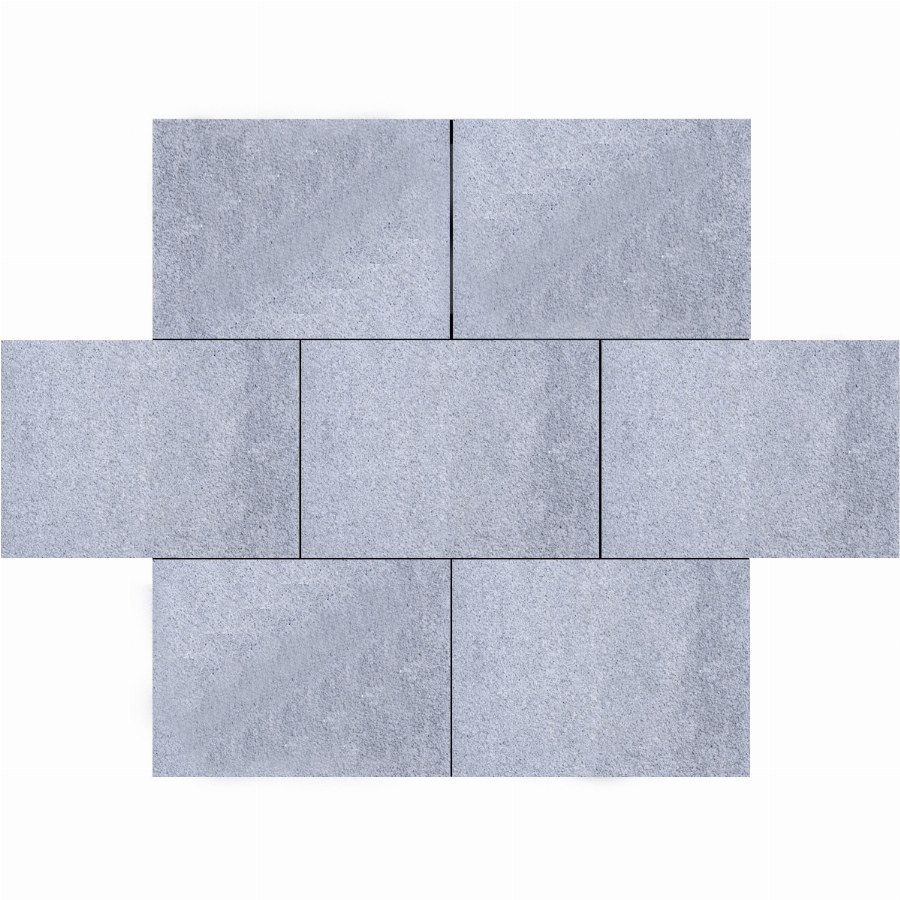 Granulati 20x30x6cm grigio misto grijs/zwart