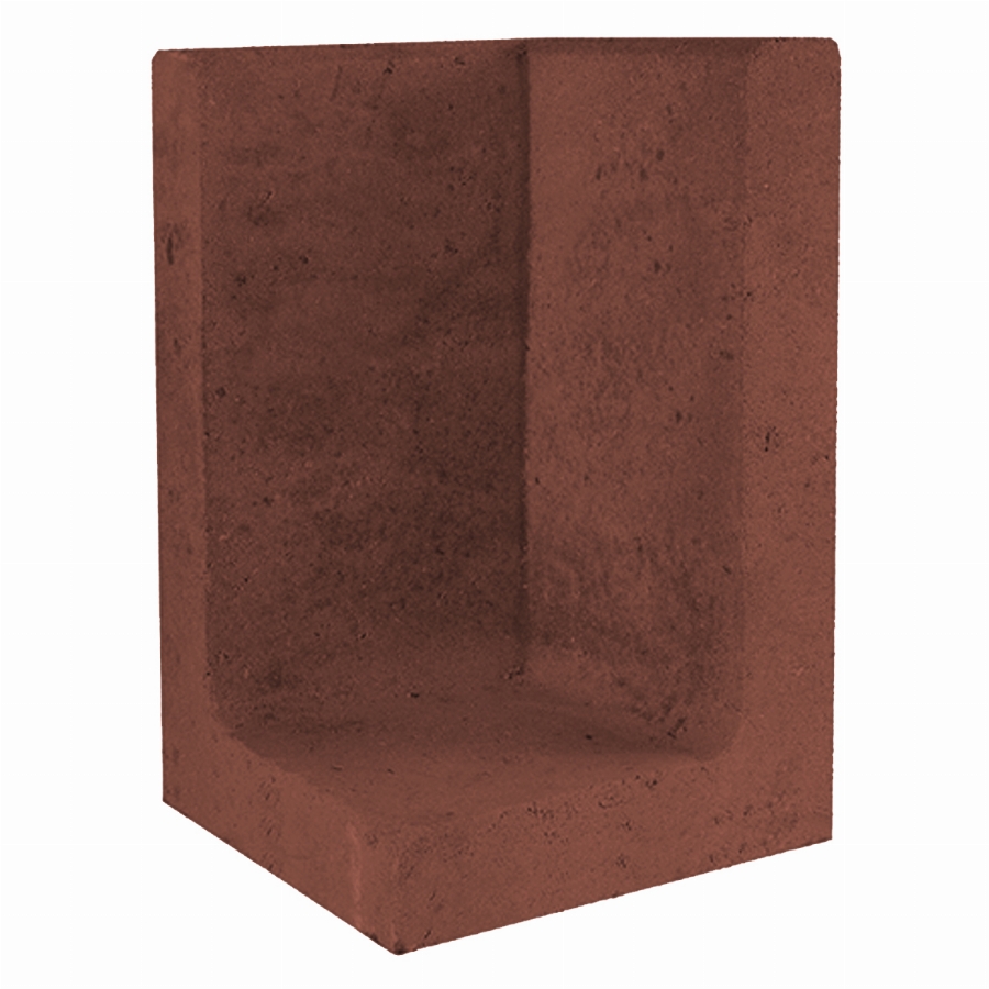 L-Element Hoek 30x30x40cm corten/bruin