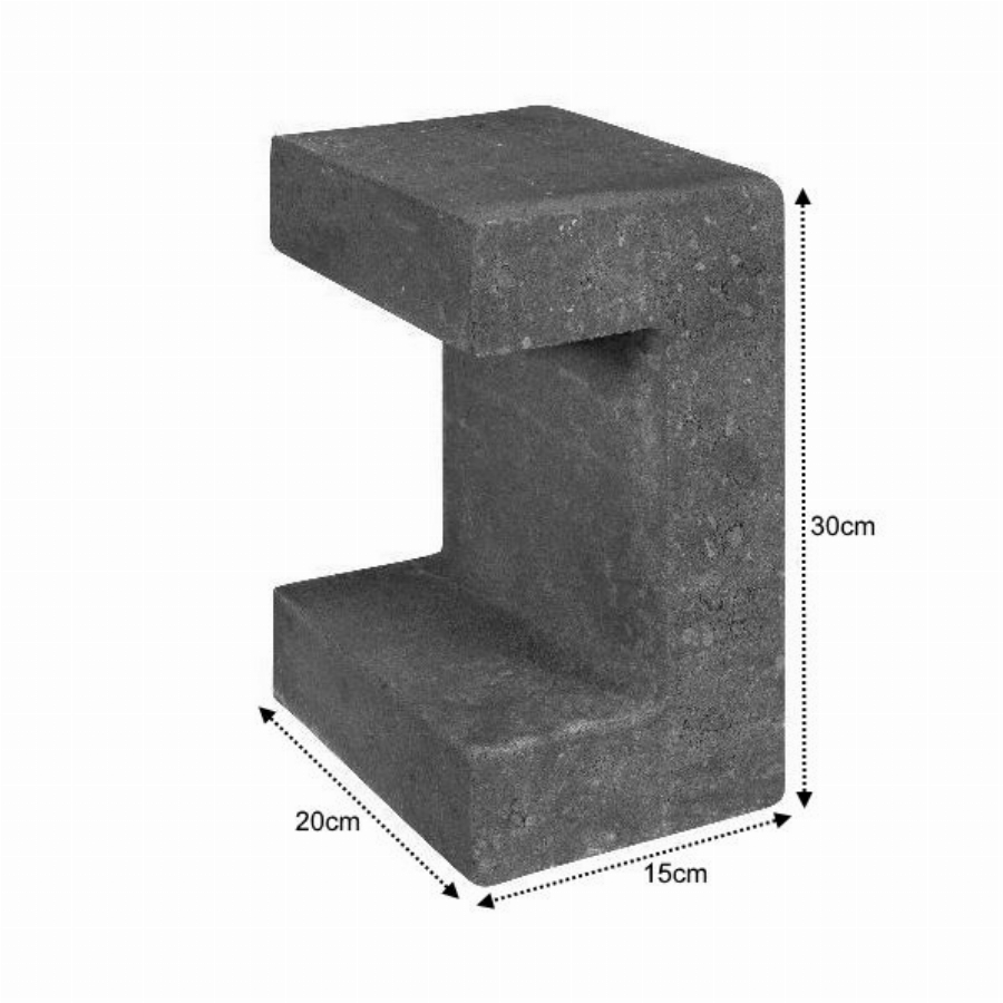 U-Element 15x20x30cm zwart