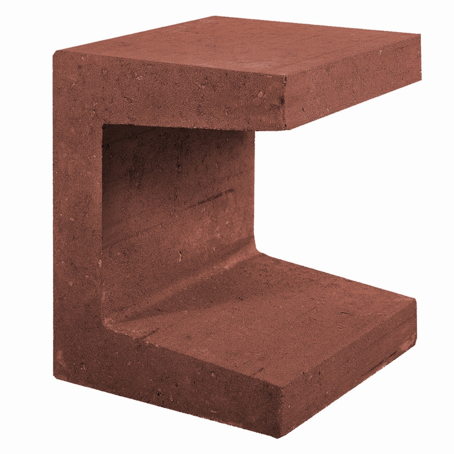 U-Element 30x30x40cm corten/bruin