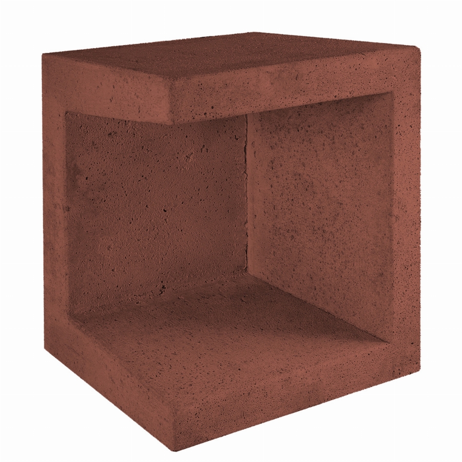 U-Element Hoek 40x40x50cm corten/bruin