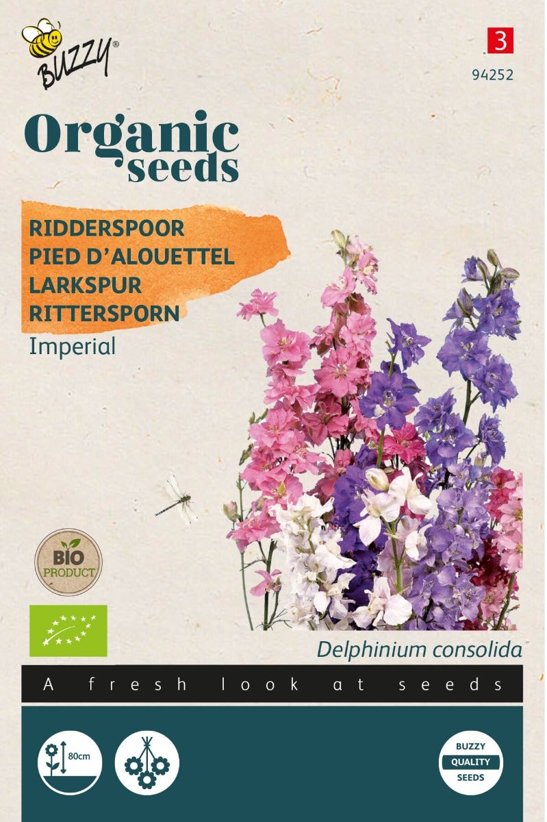 Ridderspoor (Delphinium consolida)(BIO)